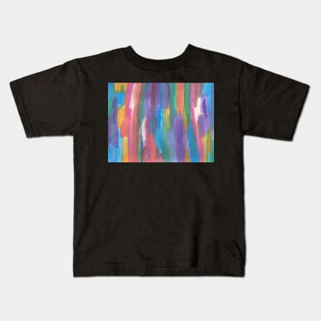 Melted Colors Kids T-Shirt by DanielleGensler